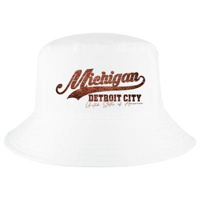 Michigan Detroit City Bricks Cool Comfort Performance Bucket Hat
