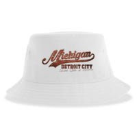 Michigan Detroit City Bricks Sustainable Bucket Hat