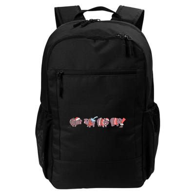 Moo Deng Christmas Moo Deng Christmas Pajama Matching Family Backpack