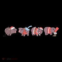 Moo Deng Christmas Moo Deng Christmas Pajama Matching Family Tall Sweatshirt