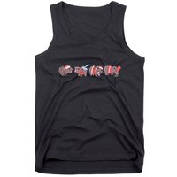 Moo Deng Christmas Moo Deng Christmas Pajama Matching Family Tank Top