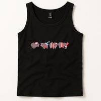 Moo Deng Christmas Moo Deng Christmas Pajama Matching Family Tank Top