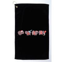 Moo Deng Christmas Moo Deng Christmas Pajama Matching Family Golf Towel
