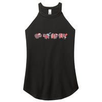 Moo Deng Christmas Moo Deng Christmas Pajama Matching Family Women's Perfect Tri Rocker Tank