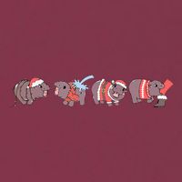 Moo Deng Christmas Moo Deng Christmas Pajama Matching Family 16oz Travel Tumbler