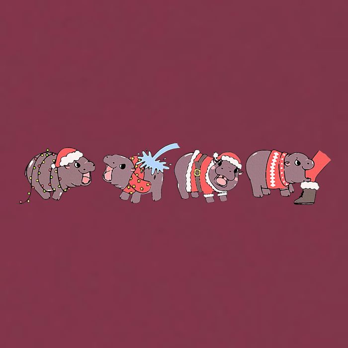Moo Deng Christmas Moo Deng Christmas Pajama Matching Family 16oz Travel Tumbler