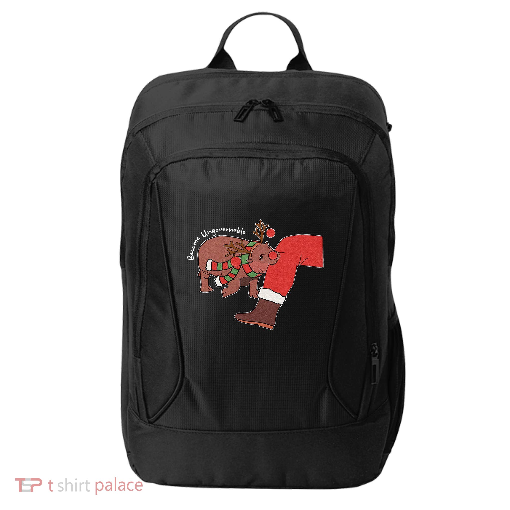 Moo Deng Christmas Animal Lover Trending Become Ungovernable City Backpack
