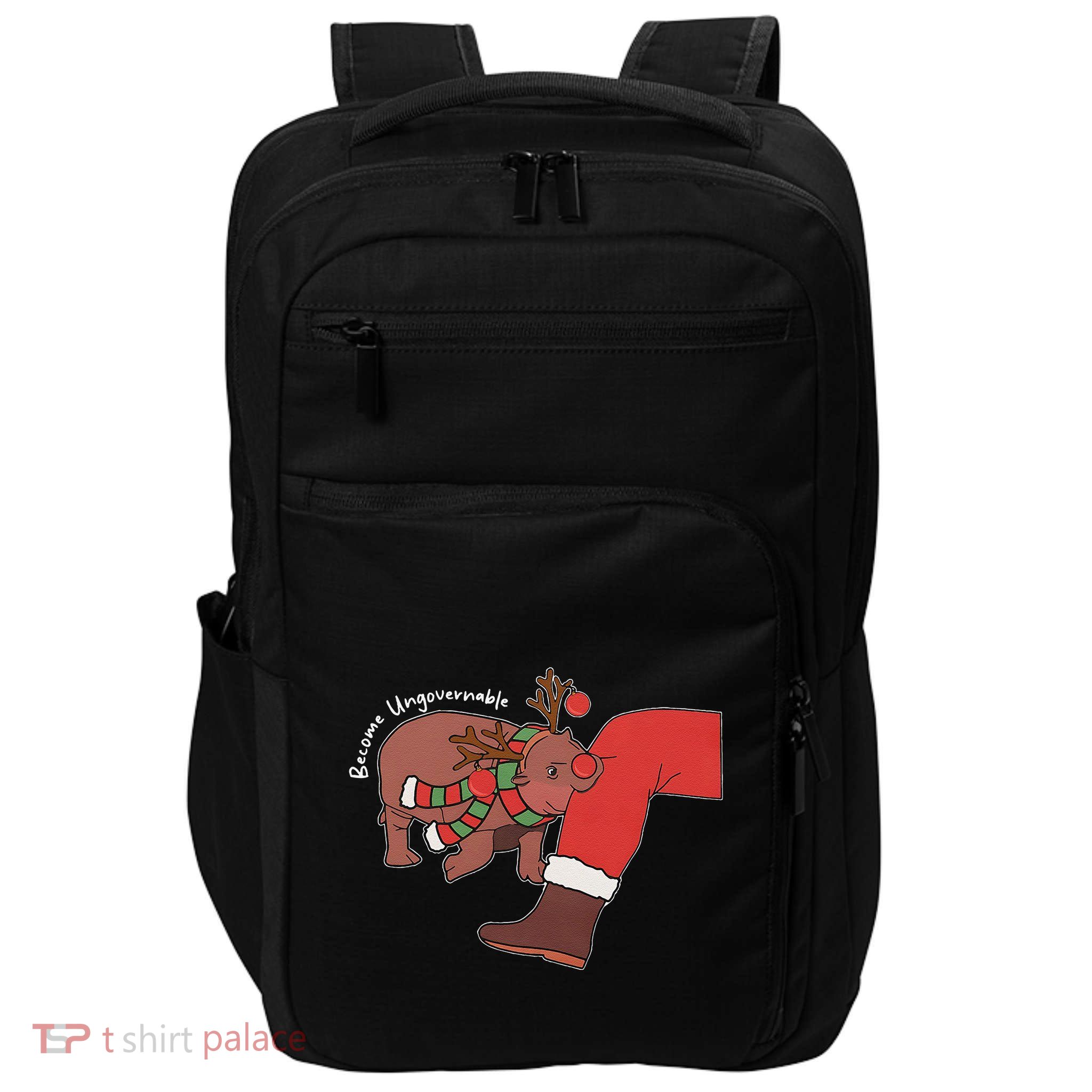 Moo Deng Christmas Animal Lover Trending Become Ungovernable Impact Tech Backpack
