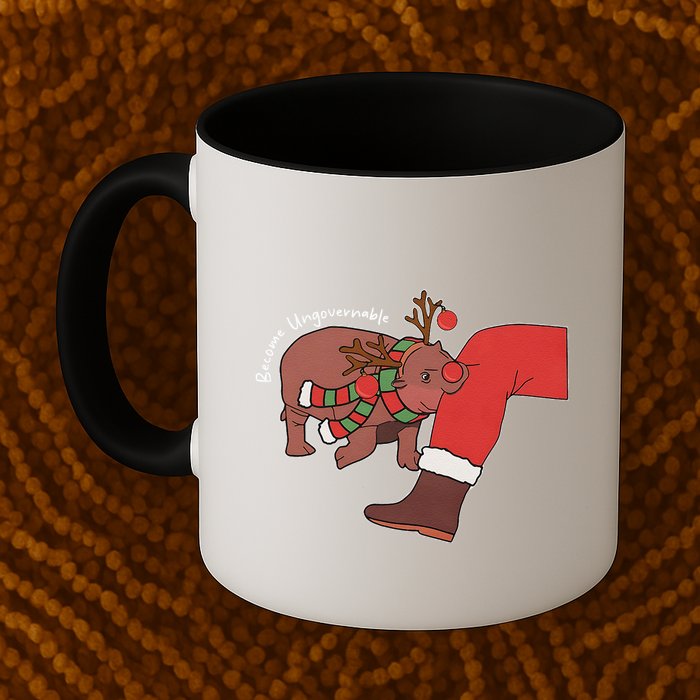 Moo Deng Christmas Animal Lover Trending Become Ungovernable Mug