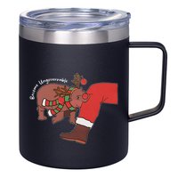 Moo Deng Christmas Animal Lover Trending Become Ungovernable 12oz Stainless Steel Coffee Mug