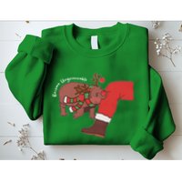 Moo Deng Christmas Animal Lover Trending Become Ungovernable Sweatshirt