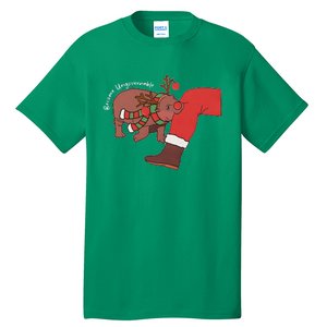 Moo Deng Christmas Animal Lover Trending Become Ungovernable Tall T-Shirt