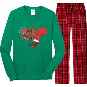 Moo Deng Christmas Animal Lover Trending Become Ungovernable Long Sleeve Pajama Set