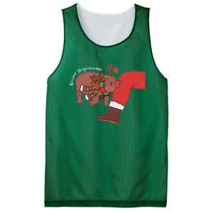 Moo Deng Christmas Animal Lover Trending Become Ungovernable Mesh Reversible Basketball Jersey Tank