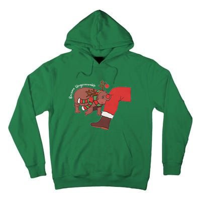 Moo Deng Christmas Animal Lover Trending Become Ungovernable Tall Hoodie