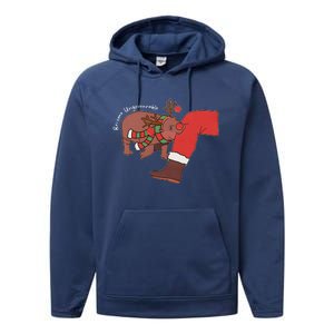 Moo Deng Christmas Animal Lover Trending Become Ungovernable Performance Fleece Hoodie