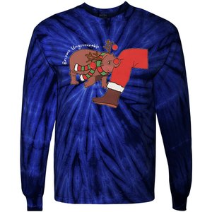 Moo Deng Christmas Animal Lover Trending Become Ungovernable Tie-Dye Long Sleeve Shirt