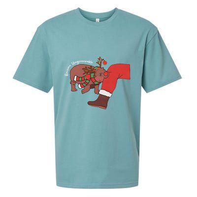 Moo Deng Christmas Animal Lover Trending Become Ungovernable Sueded Cloud Jersey T-Shirt