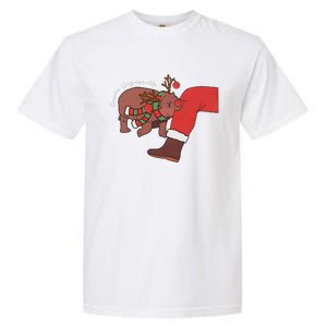 Moo Deng Christmas Animal Lover Trending Become Ungovernable Garment-Dyed Heavyweight T-Shirt