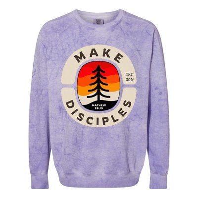 Make Disciples Christian Bible Verse Matthew 281820 Colorblast Crewneck Sweatshirt