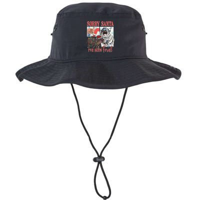 Moo Deng Christmas Santa Hat Sorry Santa IVe Been Feral Bucket Hat