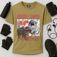 Moo Deng Christmas Santa Hat Sorry Santa IVe Been Feral Cooling Performance Crew T-Shirt