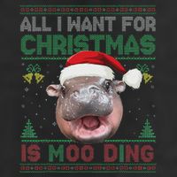 Moo Deng Christmas All I Want For Christmas Is Moo Deng Cool Comfort Performance Bucket Hat