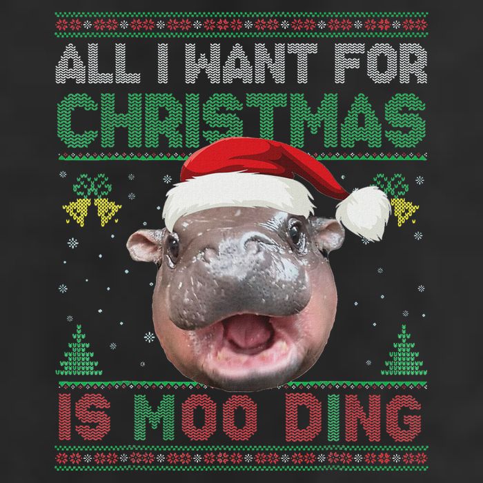Moo Deng Christmas All I Want For Christmas Is Moo Deng Cool Comfort Performance Bucket Hat