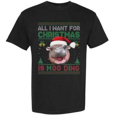 Moo Deng Christmas All I Want For Christmas Is Moo Deng Garment-Dyed Heavyweight T-Shirt