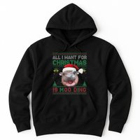 Moo Deng Christmas All I Want For Christmas Is Moo Deng Hoodie