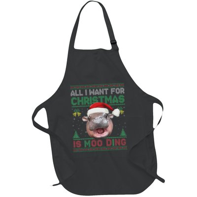 Moo Deng Christmas All I Want For Christmas Is Moo Deng Apron