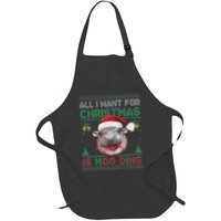 Moo Deng Christmas All I Want For Christmas Is Moo Deng Apron