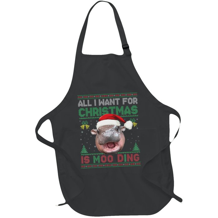Moo Deng Christmas All I Want For Christmas Is Moo Deng Apron