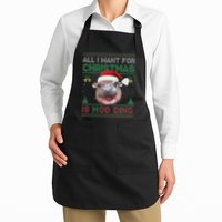 Moo Deng Christmas All I Want For Christmas Is Moo Deng Apron