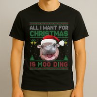 Moo Deng Christmas All I Want For Christmas Is Moo Deng T-Shirt