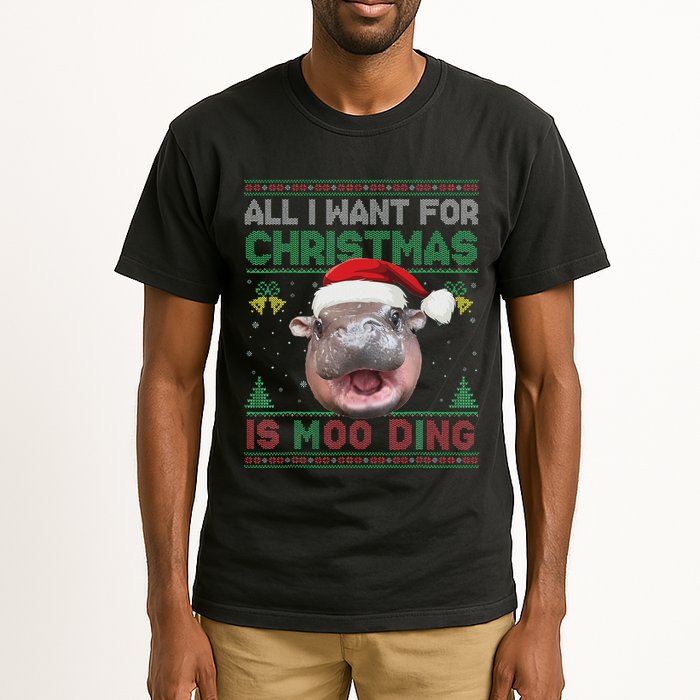 Moo Deng Christmas All I Want For Christmas Is Moo Deng Tall T-Shirt