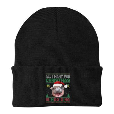 Moo Deng Christmas All I Want For Christmas Is Moo Deng Beanie