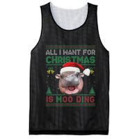 Moo Deng Christmas All I Want For Christmas Is Moo Deng Mesh Reversible Basketball Jersey Tank