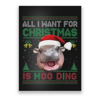 Moo Deng Christmas All I Want For Christmas Is Moo Deng Poster