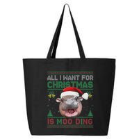 Moo Deng Christmas All I Want For Christmas Is Moo Deng 25L Jumbo Tote