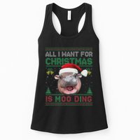 Moo Deng Christmas All I Want For Christmas Is Moo Deng Womens Tank Top