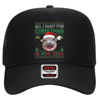 Moo Deng Christmas All I Want For Christmas Is Moo Deng Trucker Hat