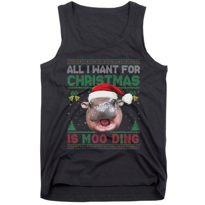 Moo Deng Christmas All I Want For Christmas Is Moo Deng Tank Top