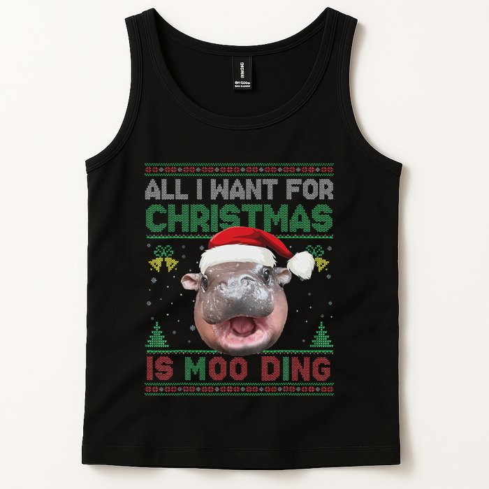 Moo Deng Christmas All I Want For Christmas Is Moo Deng Tank Top