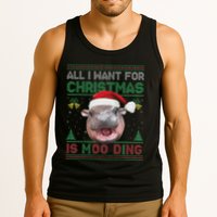 Moo Deng Christmas All I Want For Christmas Is Moo Deng Tank Top
