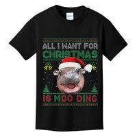 Moo Deng Christmas All I Want For Christmas Is Moo Deng Kids T-Shirt