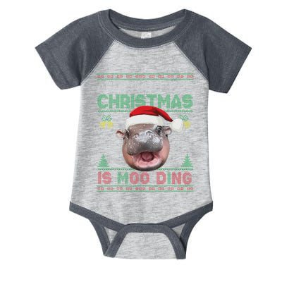 Moo Deng Christmas All I Want For Christmas Is Moo Deng Infant Baby Jersey Bodysuit