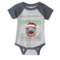 Moo Deng Christmas All I Want For Christmas Is Moo Deng Infant Baby Jersey Bodysuit