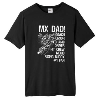 MX Dad Coach Sponsor Mechanic Driver Riding Buddy Dirt Bike Fathers Day Gift Tall Fusion ChromaSoft Performance T-Shirt