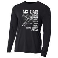 MX Dad Coach Sponsor Mechanic Driver Riding Buddy Dirt Bike Fathers Day Gift Cooling Performance Long Sleeve Crew